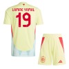 Conjunto (Camiseta+Pantalón Corto) España Lamine Yamal 19 Segunda Equipación Euro 2024 - Niño